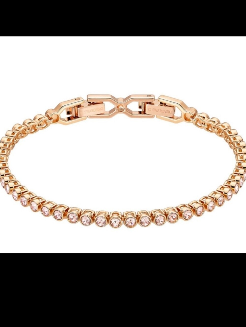 Swarovski Rose Gold Plated Emily Tennis Bracelet- Excellent Condition
